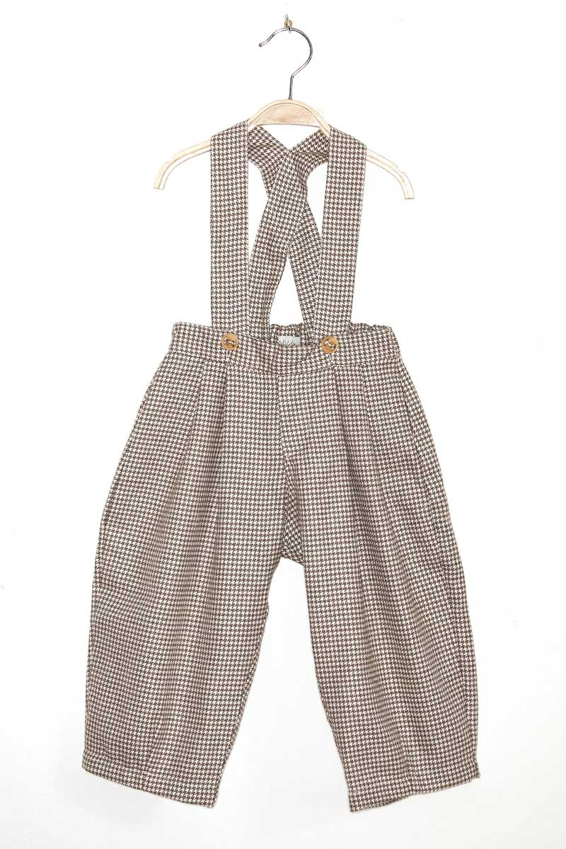 Salopette Corto: retro pants for children. Made in France.