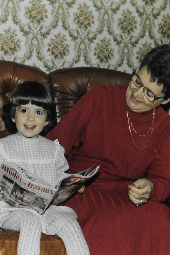 Gaelle bon and her grandmother