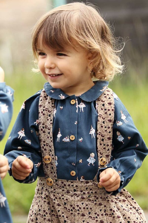 Louise shirt: for baby and boy. Made in France.